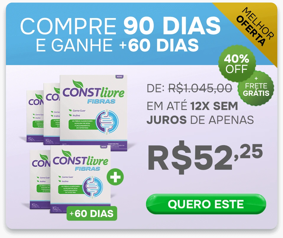 Constlivre Fibras - Oferta - Compre 90 dias